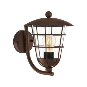 Pulfero 1 Light Upward Exterior Wall Light Brown - 94854