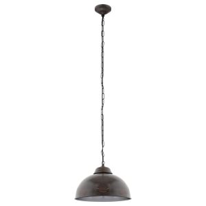 Truro 1 Light Pendant Antique Brown - 49632