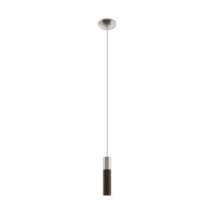 Villora 5W LED Pendant Satin Nickel & Brown / Warm White - 96881