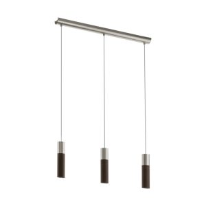 Villora 15W LED Pendant Satin Nickel & Brown / Warm White - 96882