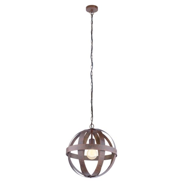 Westbury 1 Light Pendant Small Rust - 49482