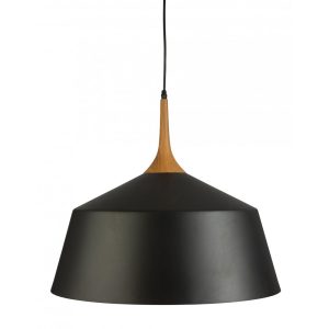 Fujy 1 Light Pendant Large Black - FUJY-1P BLK