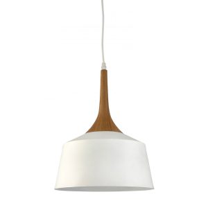 Fujy 1 Light Pendant Small White - FUJY-1P Sm WHT