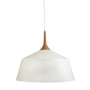 Fujy 1 Light Pendant Large White - FUJY-1P WHT