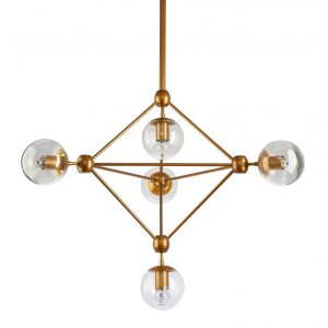 Klesh 5 Light Pendant Gold - KLESH-5L-GLD