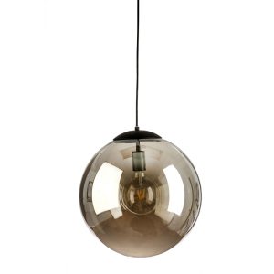 Mirror 1 Light Pendant Black / Smoke - MIRROR-35