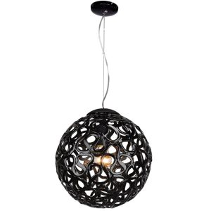 Oregon 1 Light Pendant Black - OREGON-40-BLK