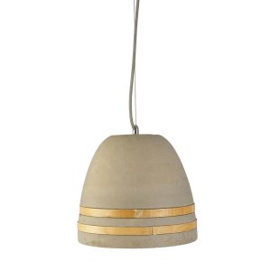 Pakita 1 Light Pendant Large Concrete - PAKITA-270