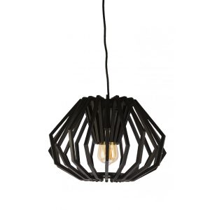 Ragusa 1 Light Pendant Black - RAGUSA-1P-SM