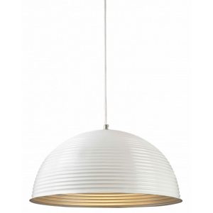 Sanso 1 Light Pendant White - SANSO-WHT