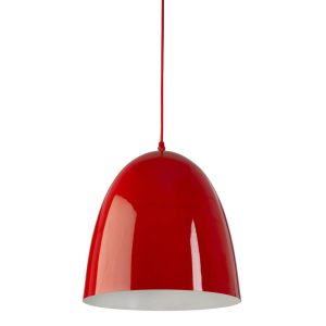 Serena 1 Light Pendant Red - SERENA-RED