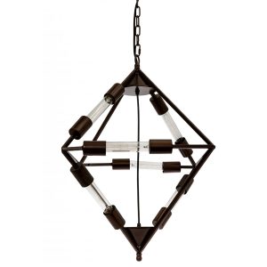 Soley 6 Light Pendant Brown - SOLEY-6L