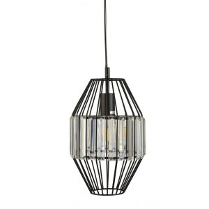 Spale 1 Light Pendant Black - SPALE-1L