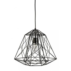 Trapani 1 Light Pendant Black - TRAPANI-1L