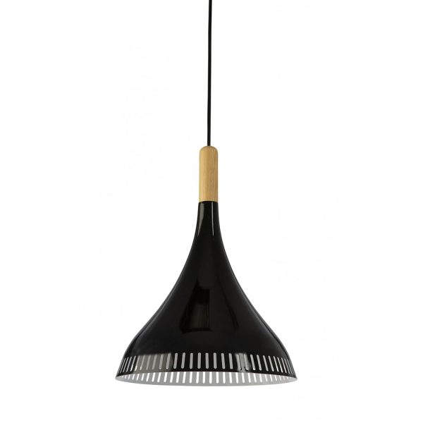 Vetrano 1 Light Pendant Black - VETRANO-1L BLK