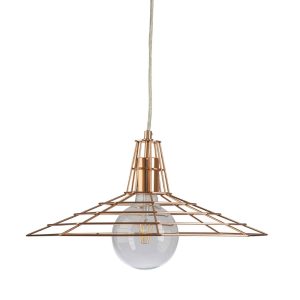 Web 1 Light Pendant Copper - WEB-1P-COP