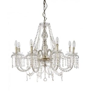 Alicante 8 Light Crystal Chandelier Chrome - ALICANTE-8 CH