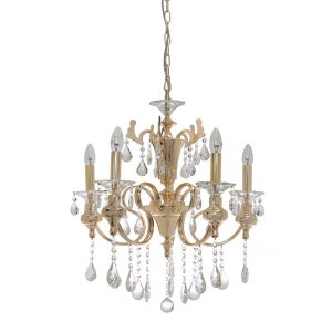 Amatrice 5 Light Crystal Chandelier Gold - AMATRICE-5L