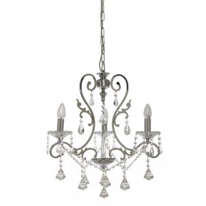 Avenue 3 Light Crystal Pendant Chrome - AVENUE-3L