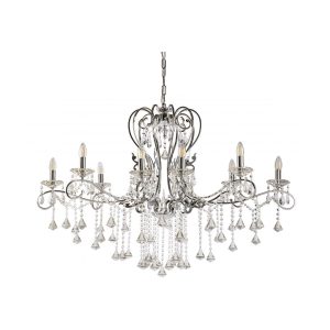 Boemia 10 Light Crystal Chandelier Chrome - BOEMIA-10L