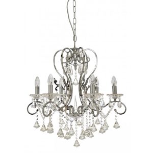 Boemia 6 Light Crystal Chandelier Chrome - BOEMIA-6L