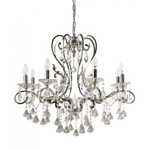 Boemia 8 Light Crystal Chandelier Chrome - BOEMIA-8L