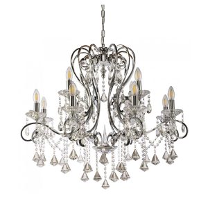 Boemia 12 Light Crystal Chandelier Chrome - BOEMIA-8+4L