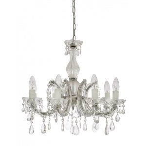 C-Mar 8 Light Chandelier Chrome - C-MAR-8-CH