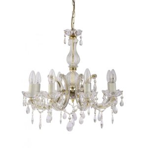 C-Mar 8 Light Chandelier Gold - C-MAR-8-GLD