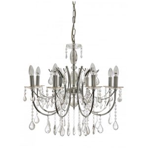 Celine 8 Light Crystal Chandelier Chrome - CELINE-8L