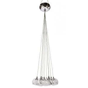 Champagne 10 Light 12V Cluster Pendant Chrome / Clear - CHAMPAGNE-10-CLT