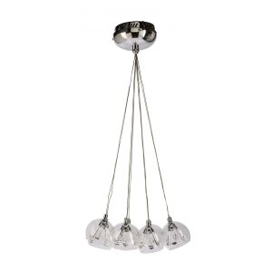 Champagne 7 Light 12V Cluster Pendant Chrome / Clear  - CHAMPAGNE-7-CLT