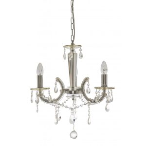 Davinci 3 Light Crystal Pendant Chrome - DAVINCI-3-CH