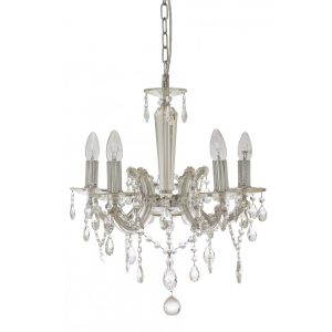 Davinci 5 Light Crystal Chandelier Chrome - DAVINCI-5-CH