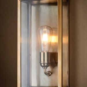 Goodman 1 Light Wall Lantern Antique Brass - ELPIM51693AB