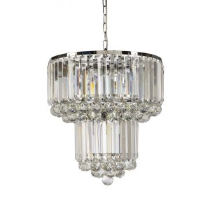 Franka 18 Light Crystal Pendant Large Chrome - FRANKA-58 PDT