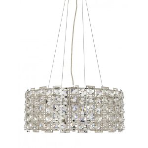 Giotto 6 Light Crystal Pendant Chrome - GIOTTO-6