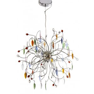 Grillo 15 Light 12V Crystal Pendant Chrome - GRILLO-15P-CH