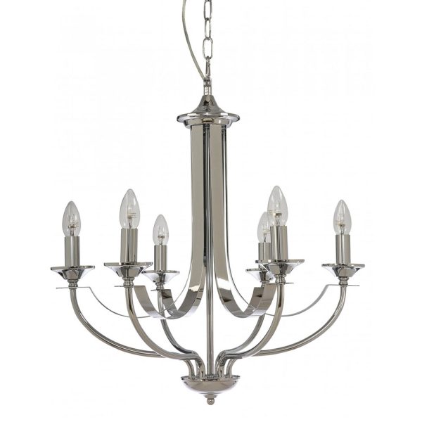 Hoodshire 6 Light Chandelier Chrome - HOODSHIRE-6L CH