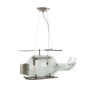 Helicopter 3 Light Pendant Satin Chrome - HELICOPTER-HL9656-3