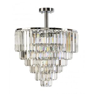 Karina 10 Light Semi-Flush Mount Light Chrome - KARINA-50 CTC