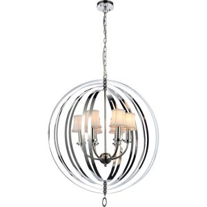 Levante 6 Light Pendant Large Chrome - LEVANTE-6L