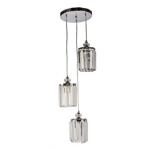 Miriana 3 Light Crystal Pendant Chrome - MIRIANA-3L PDT