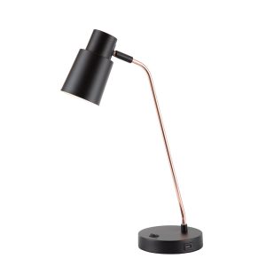 Rik Desk Lamp Black / Copper - OL93911CO