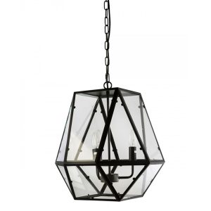 Pauline 3 Light Pendant Black - PAULINE-3L BLK