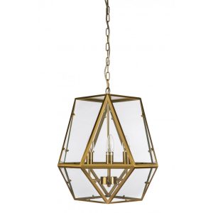 Pauline 3 Light Pendant Gold - PAULINE-3L GLD