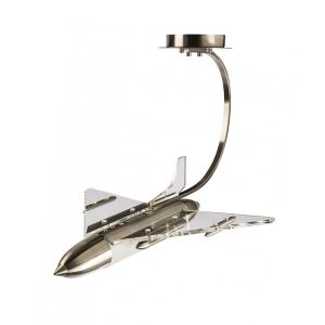 Plane 2 Light Semi-Flush Mount Light Satin Chrome - HL9657-2