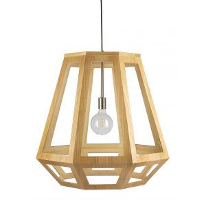 Santon 1 Light Timber Pendant Large - SANTON-75