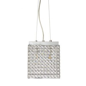 Sayol 2 Light Crystal Pendant Chrome - SAYOL-2P