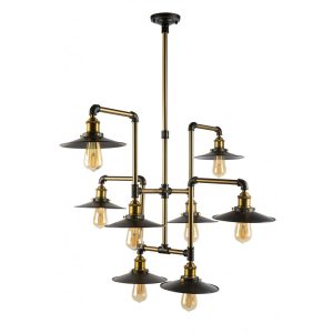 Shaun 8 Light Pendant Bronze / Black - SHAUN-8L